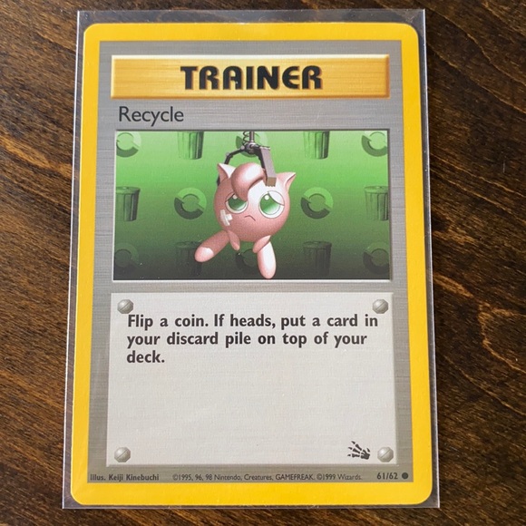 Pokémon Base Set Recycle 61/62 Trainer Card - Picture 1 of 2
